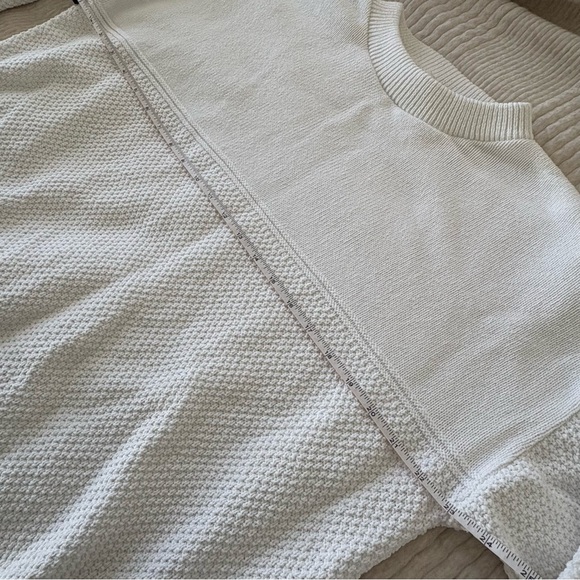 Vintage Lee White Cotton Knit Long Sleeve Sweater Women’s‎ Large - Picture 9 of 10